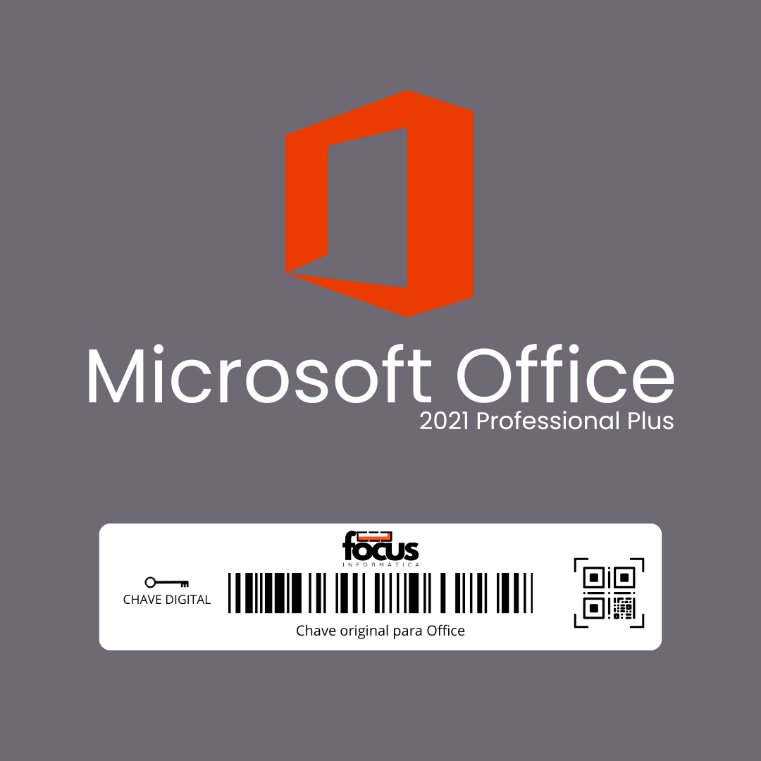 Licença Microsoft Office 2021 Professional Plus – Envio Imediato Após a Compra