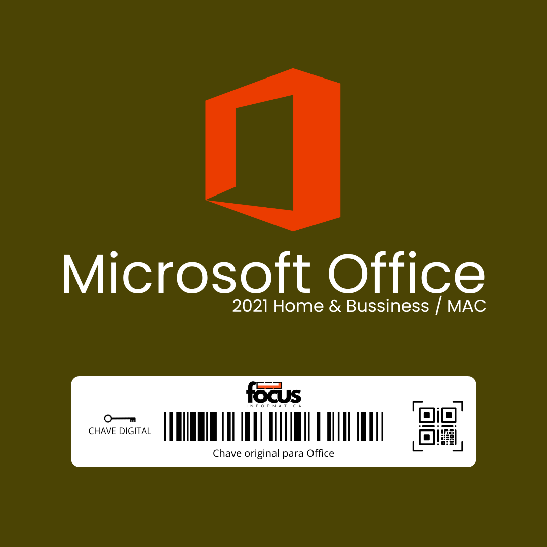 Licença Office Home & Business 2021 Para Mac – Envio Imediato Após a Compra